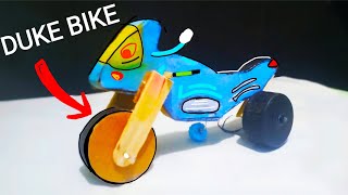 How To Make A Motorbike Using Cardboard amp Dc Motor  Hacker4u [upl. by Vania990]