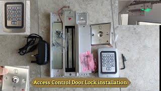 How To Install Access Control Access Door Lock How Configuration Multi Star Smart Door Lock [upl. by Valentino]