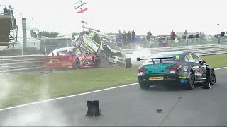 BTCC Crashes 2016 [upl. by Ahsitneuq]