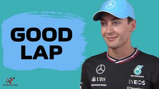 George russell Felt good with the car but I can do better  Post Quali Interview Azebaijan GP 2024 [upl. by Ainoda56]