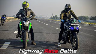 Pulsar RS200 bs6 Vs Ns200 bs3 Drag Race [upl. by Lleral777]