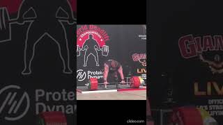 500KG World record Deadlift Eddie Hall [upl. by Drucilla]