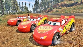 Carro Relâmpago Mcqueen Clássico na Mega Rampa Carros MOD GTA V [upl. by Bremen]