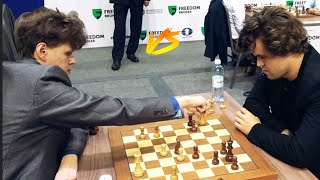 Magnus had to resign due to terrible Blunder  World Rapid Chess Championship 2022 [upl. by Inimod]