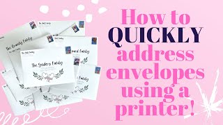 The Easiest amp Fastest Way to Address Envelopes [upl. by Ennasirk816]