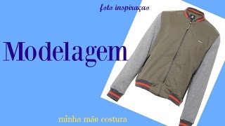 MODELAGEM JAQUETA DE MOLETOM [upl. by Araet]