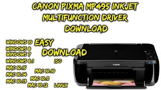 Canon PIXMA MP495 Driver Download Windows 10 [upl. by Ulah32]