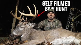 HUGE Buck SELF FILMED With A Bow  Absolute Crazy Rut Chaos In Georgia [upl. by Culbertson]