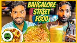 Drooling Night Street Food in Bangalore Food Tour  Veggie Paaji Bengaluru [upl. by Lawtun935]