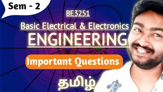 BEEE important Questions BE3251 Important Questions Basic Electrical and Electronics Engineering [upl. by Perrins680]