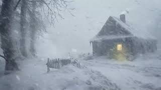 Wind Sounds for Sleeping┇Howling Wind amp Blowing Snow┇Winter Storm amp Icy Snowstorm Ambience [upl. by Brownley]