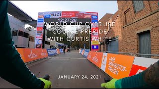 20202021 Cyclocross World Cup Overijse Course Preride with Curtis White [upl. by Bristow]