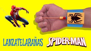 Como hacer un Lanza telarañas de SPIDERMAN fácil de papel Web Shooter [upl. by Amhsirak108]