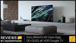 Sony BRAVIA XR A95L 2023 QDOLED 4K HDR Google TV Review [upl. by Atilahs]