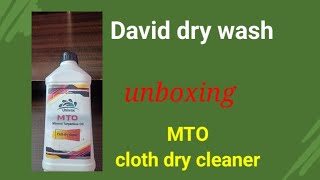 cloth dry cleaner  MTO dry cleener  unboxing mineral turpentine oil cloth dry cleaner [upl. by Acirderf]