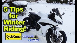 5 TIPS For WINTER Motorcycle Riding For REAL Riders  MotoVlog [upl. by Gebelein]