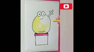 Sticker drawing youtubeshorts ytshorts easydrawingforbeginners [upl. by Ardnasil]