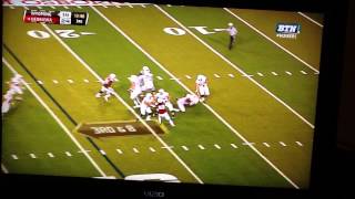 Randy Gregory sack vs Wyoming [upl. by Sadnac169]