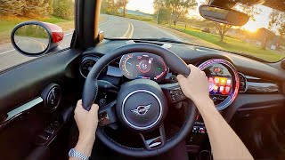 2022 MINI Cooper John Cooper Works Convertible  POV First Impressions [upl. by Maurene266]