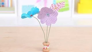 Mothers Day Crafts Paper Blooms [upl. by Liberati]