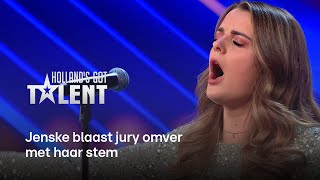 Jenske VERBAAST jury en publiek met GEWELDIGE Opera ‘Lijkt wel geplaybackt’  Hollands Got Talent [upl. by Seraphim527]