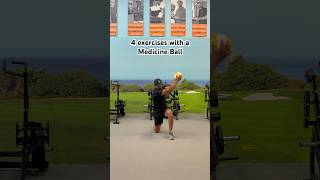 Home workout using medicine ball golf exercise workout golffitness [upl. by Zel]