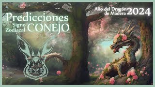 Predicciones 2024 🐰 CONEJO 🐰 Astrología China  Año del Dragón de Madera [upl. by Leval]