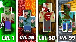 ⚠️ ZOMBİNİN SEVİYELERİ  Minecraft ⚠️ [upl. by Haas]