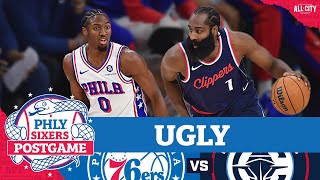 PHLY Sixers Postgame Tyrese Maxey leaves with injury in Sixers loss to Clippers [upl. by Schuman]