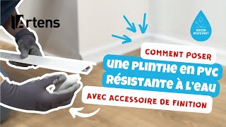 🛠 TUTO  Poser une plinthe PVC à visser résistante à leau en salle de bain Artens en 2024 [upl. by Urien305]