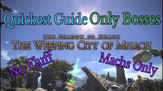 FFXIV The Weeping City of Mhach  Quickest Guide Bosses an Machs Only Heavensward Raid [upl. by Yspyg422]