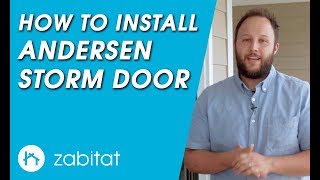 Andersen Storm Door Installation Guide  10 Series  Contemporary Deluxe [upl. by Ainotahs]