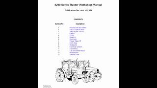 Massey Ferguson 4255 4260 4270 Tractor Service Manual [upl. by Gazzo208]