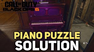 How To Solve The Piano Puzzle amp Access The Secret Room Call of Duty Black Ops 6 [upl. by Layol]