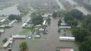 Youngsville Flooding  Tropical Storm Barry  July 14 [upl. by Dnaltiak528]