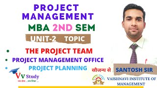 UNIT2 TOPIC  PROJECT MANAGEMENT THEPROJECTTEAM PROJECTMANAGEMENTOFFICE PROJECTPLANNING [upl. by Varin448]