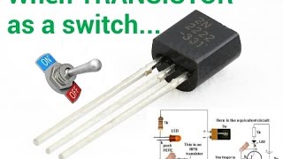 Switching transistor  How to transistors works like a switch [upl. by Pelagi]