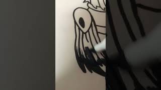 Drawing hollow knight character Part 2 hollowknight music hollowknightart art [upl. by Rodman]