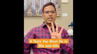 4 Blood Tests You Must Do in Your 30s and 40s Dr Sasapu MD [upl. by Boardman]