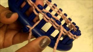 HOW TO LOOM KNIT Step by Step Loom Knitting for Beginners  Loomahat [upl. by Prendergast]