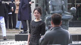 Zhao Jinmai 赵今麦  Miu Miu SS25 fashion show in Paris  01102024 [upl. by Asseral]