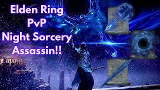 Elden Ring PvP Invasions  Night Sorcery Assassin Stealth Intelligence Build [upl. by Ronym]