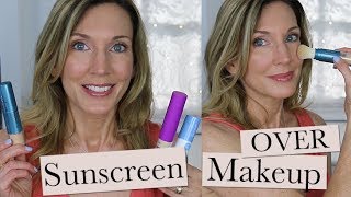 Sunscreen Over Makeup  Mineral Powder Sunscreen Reviews [upl. by Tai]