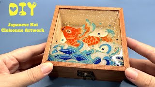 Cloisonne Artwork  Japanese Koi Design 🎨 [upl. by Newfeld]