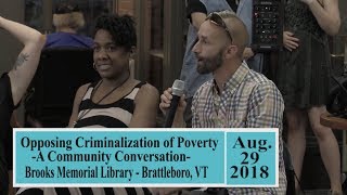 Brooks Memorial Library Events Criminalization of Poverty 82918 [upl. by Lowry]