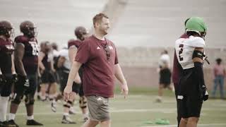 Micd Up Jonathan Patke Texas State Football Defensive Coordinator April 12 2023 [upl. by Cynthia]