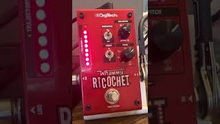 DigiTech Whammy Ricochet Pitch Shifting Guitar Pedal Demo [upl. by Ydennek]