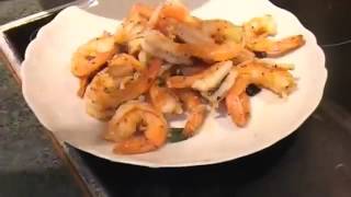 Crevettes au poivre et selwmv [upl. by Eillah453]