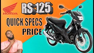 Honda RS 125 Fi  Quick Specs amp Price  2023 Philippines [upl. by Yelhsa149]