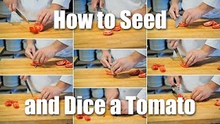 How To Seed amp Dice A Tomato [upl. by Dredi]